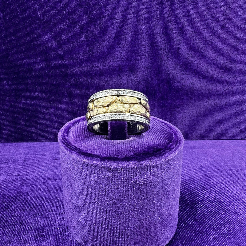 YELLOW GOLD TEXTURE RING