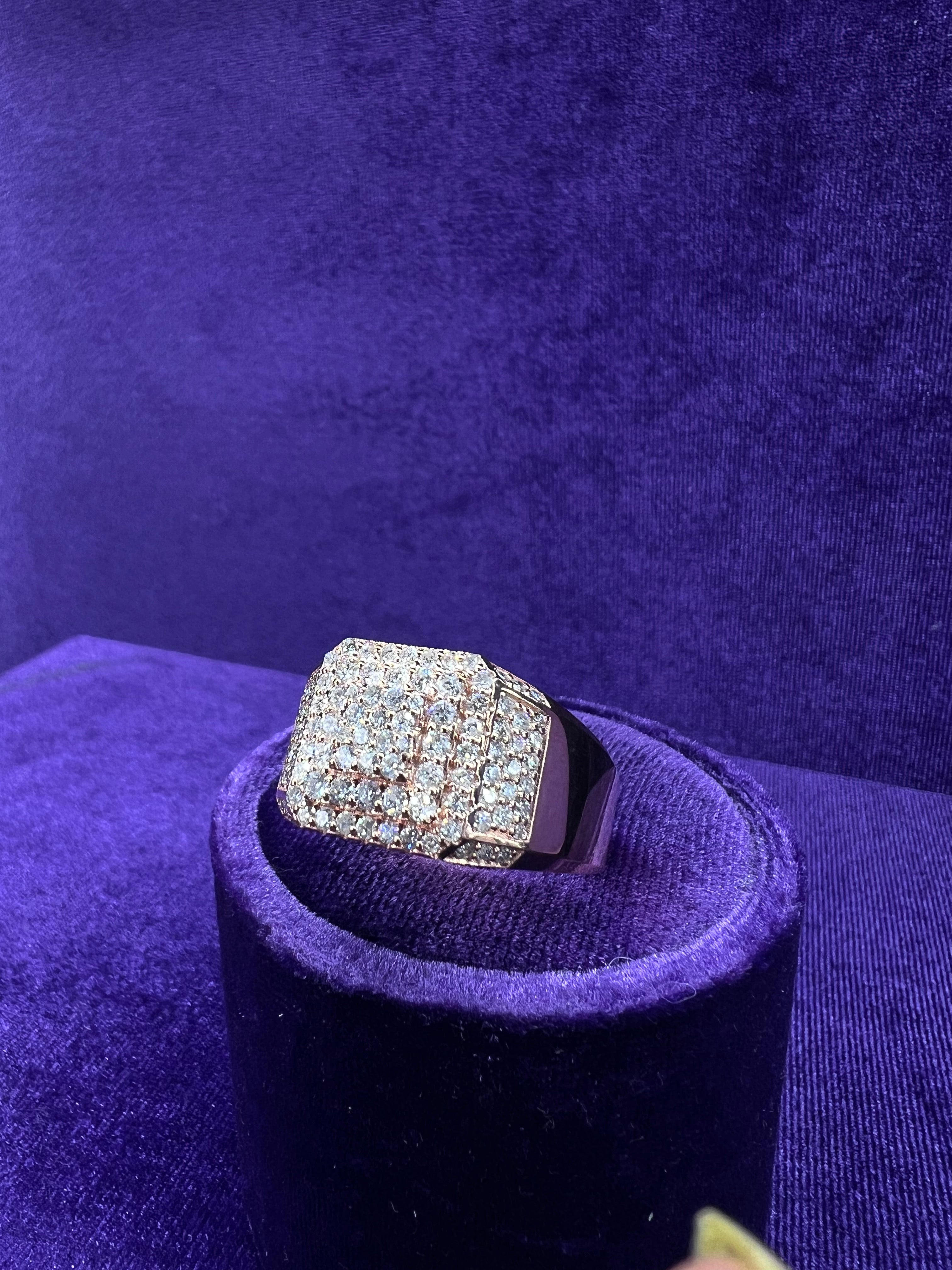 ROSE GOLD 3 TIER RING – IceJewlz