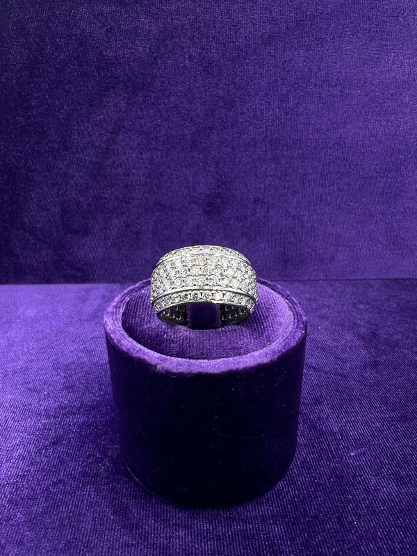 WHITE GOLD 5IVE ROW RING